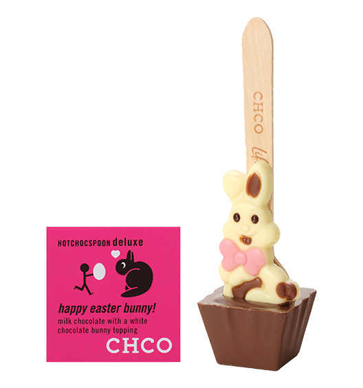Choc spoon happy easter bunny